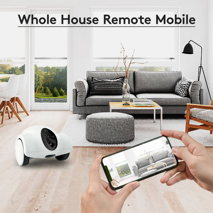 Youpet Pet Cameras with Phone App 15 Days Long Standby Pet Robot for Dog Treat Dispenser Feeder 1080P Full HD Dog Robot Camera 360°Move Freely 2-Way Audio (2.4G WiFi ONLY, No Bluetooth)