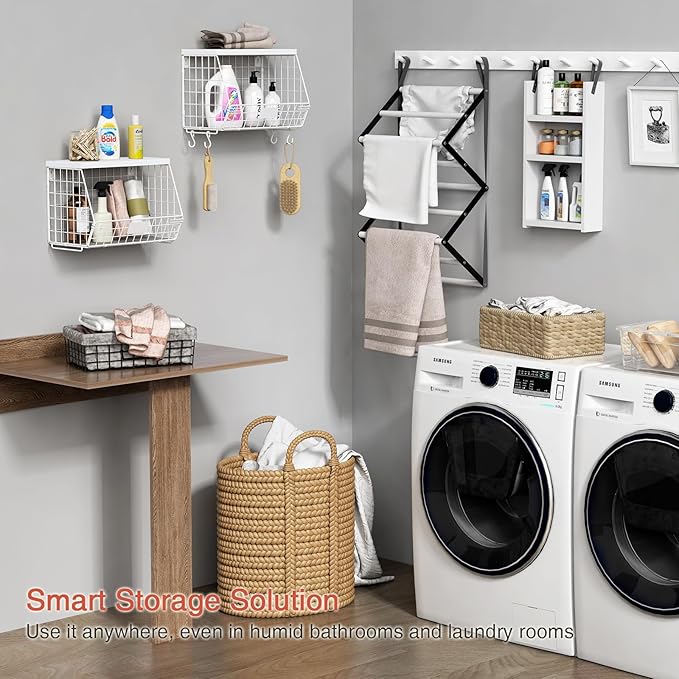 Wall Mount Bathroom Storage Basket, Fruit Produce and Vegetable Baskets