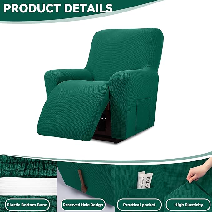 Cupuamon Recliner Chair Covers, Lazy Boy Recliner Covers Stretch Reclining