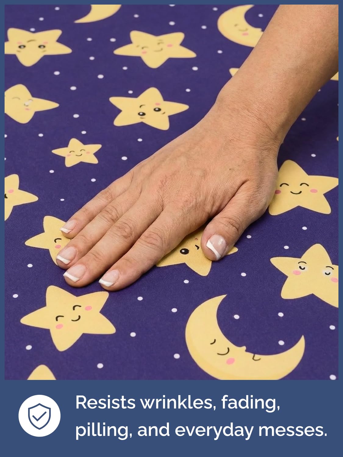 CGK Unlimited Kids Twinkle Stars Twin 3 Piece Sheet Set - Boys, Girls, Teens, Toddler - Easy Fit Deep Pockets - Soft, Cooling & Breathable Sheets - Cute, Cozy, Fade & Wrinkle Free - Machine Washable