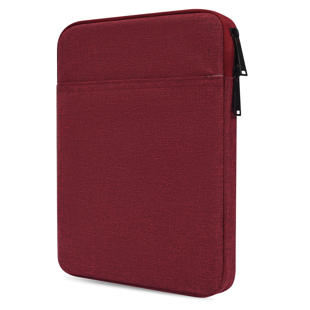 Tablet Sleeve Bag for 10.9 inch New iPad 10th/ 11 inch iPad Pro / 10.2" iPad / 10.9" iPad Air 5 4/10.5 Pro Air, Samsung Galaxy Tab A8 10.5" Protective Case Pouch, Fit Apple Smart Keyboard, Wine Red
