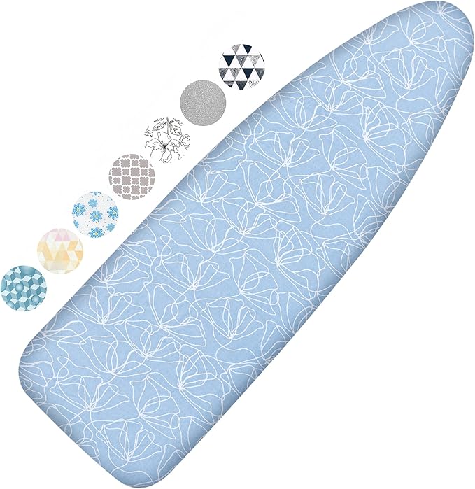 Ironing Board Cover and Pad, 18x49 Extra Wide Thick Iron Padding, Scorch &