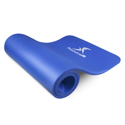 ProsourceFit 1 in and 1/2in Extra Thick Yoga Pilates Exercise Mat, Padded Workout Mat for Home, Non-Sip Yoga Mat for Men and Women