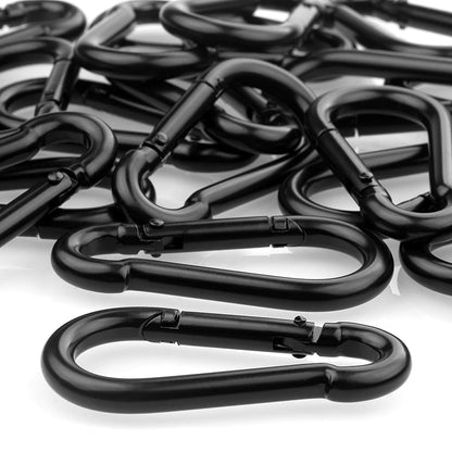 Acrux7 20 Pack 3.15 Inch Carabiner Clip Spring Snap Hook - Heavy Duty Quick Link Clip for Camping Hiking Traveling Outdoor Swing Gym