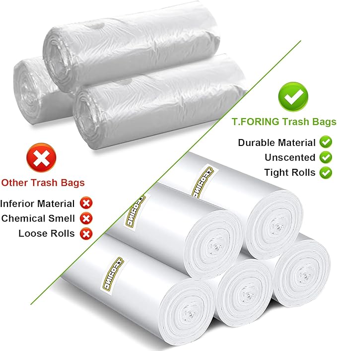 120 Count 8 Gallon Trash Bags Unscented