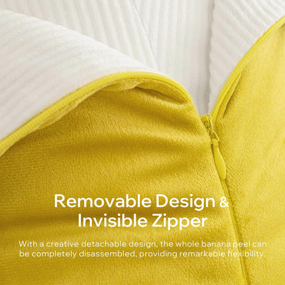 Phantoscope Papaya Shaped Throw Pillow, Fruit Themed Cushion for Couch, Bed and Chair, Pink, 10 x 15 inches