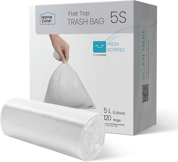 Home Zone Living 1.3 Gallon Trash Bags