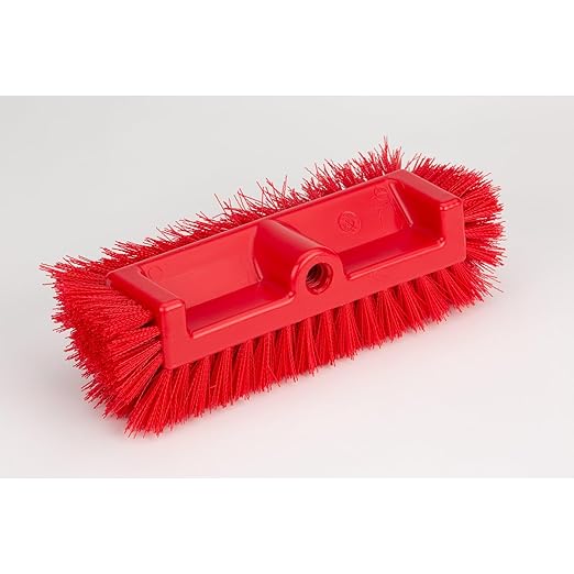 SPARTA Multi-Level Tile Scrub Brush 12" Wide Brush Head, Heavy-Duty Tile