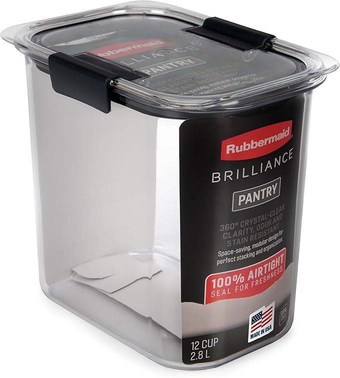 Rubbermaid Brilliance 12-Cup Airtight Food Storage Container