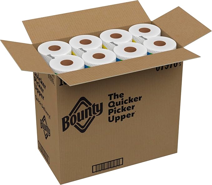 Bounty Paper Towels Quick Size, 16 Family Rolls = 40 Regular Rolls