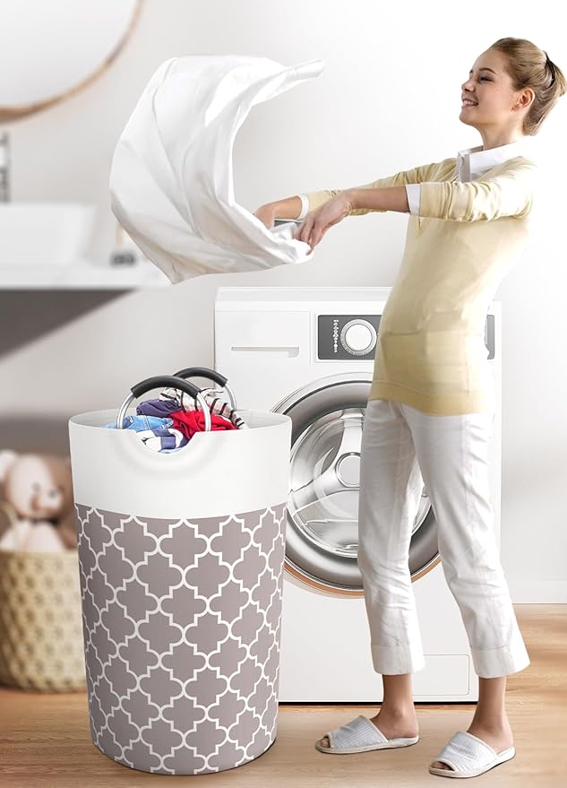Large Laundry Basket Laundry Hamper Bag Washing Bin Clothes Bag Collapsible Tall