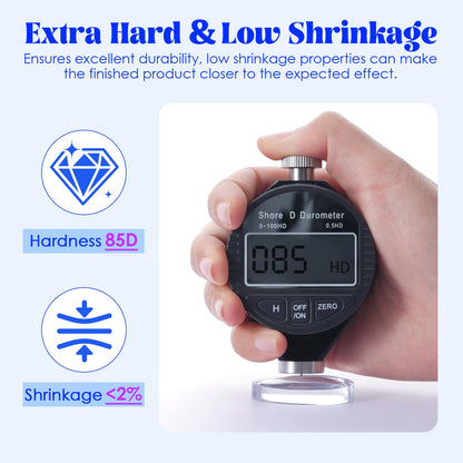 Bsrezn 300g Clear UV Resin Hard, High Gloss UV Cure Epoxy Resin Crystal Kit Premixed Resina UV Curing Transparent Solar Activated Glue for Jewelry Making Fast Curing