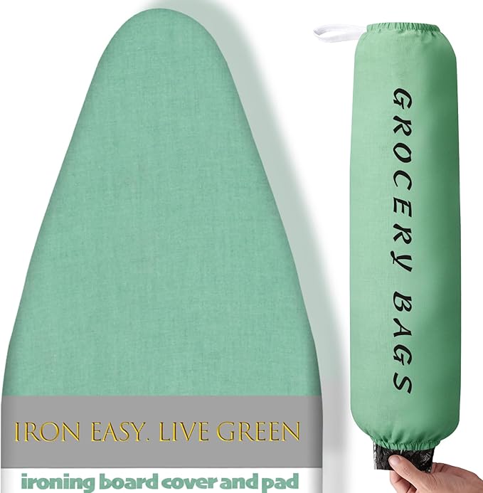 BNDX Ironing Board Cover and Pad 18" x 49" – Waterproof, Stain-Resistant