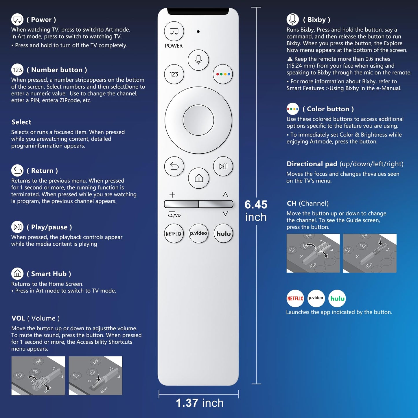 Voice Remote Control Replacement for Hisense Smart Google TV，Compatible with Hisense QLED UHD Mini-LED ULED Google TVs