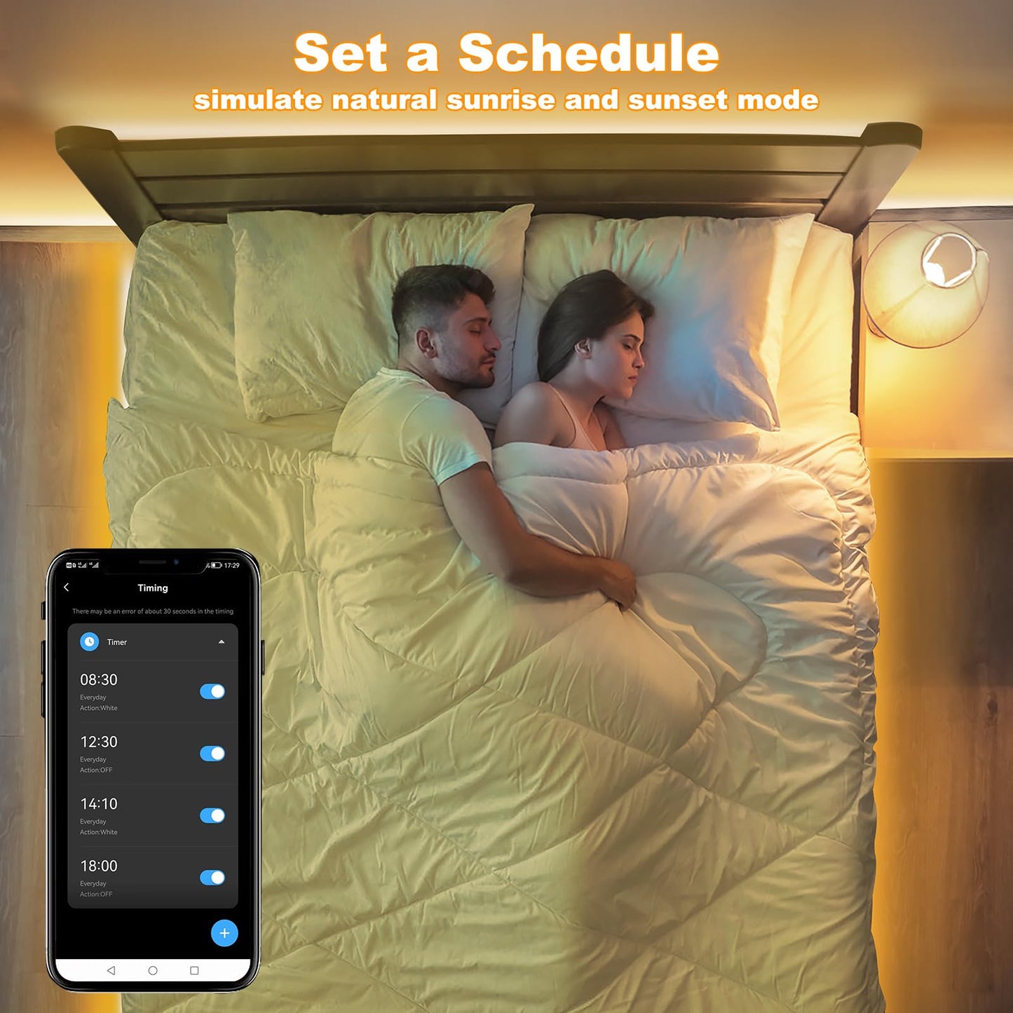 Tatazone Smart White COB Led Strip Light with App and Remote, 16.4ft 3000K Bright Warm White WiFi COB Light Strip Compatible with Alexa Google, Dimmable Indoor Led Lights for Mirror, Cabinet, Kitchen