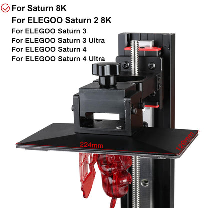 Sovol Resin 3D Printer Flex Building Plate 2 Pack, Spring Steel Flexible Plate and Magnetic Base Platform for ELEGOO Saturn 4, Saturn 3(Ultra), Saturn 2 8K, Saturn 8K 224x129mm