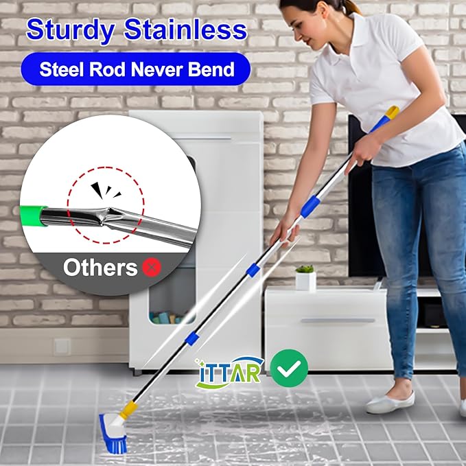 ITTAR 12" Wide Floor Scrub Brush