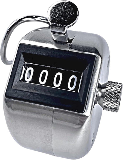 Templeton Pro TMP-4H Hand-Held Tally Counter 4-Digit | Professional Japanese-Made Clicker Counter, Counts 0-9999 | Industrial Grade People Counter, Lap Counter, Pitch Counter | Rated 5 Million+ Clicks