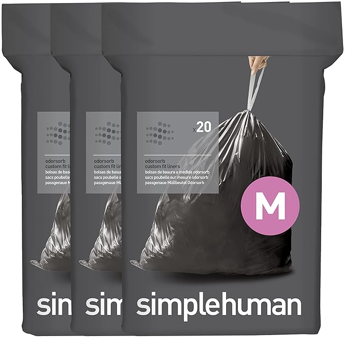 Code M Odorsorb Custom Fit Drawstring Odor Absorbing Trash Bags in Dispenser