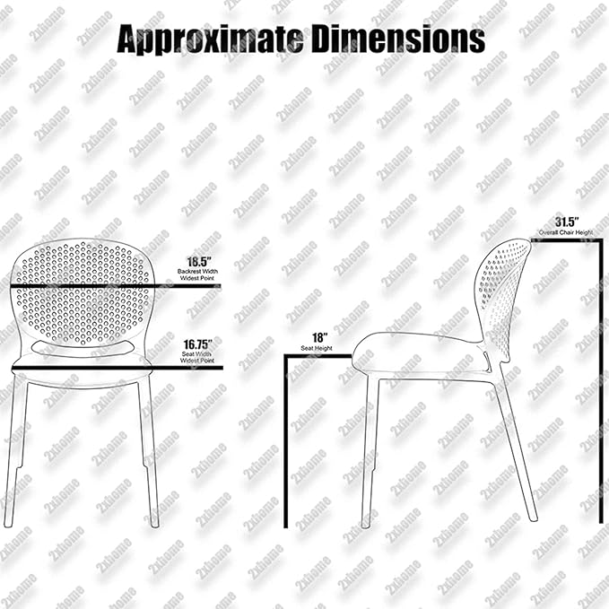 2xhome Set of 3 Patio Dining Chairs | Modern Stackable Outdoor Pool Side Chair | Weather Resistant Plastic for Yard, Porch, Balcony, Kitchen, Teal