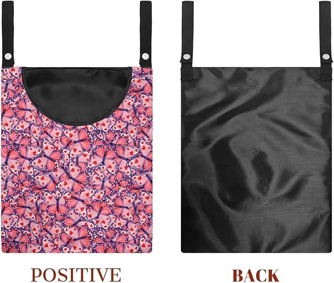 2 Pcs Clothespin Bag with Large Opening Clothes Pins Holder Outdoor and Laundry