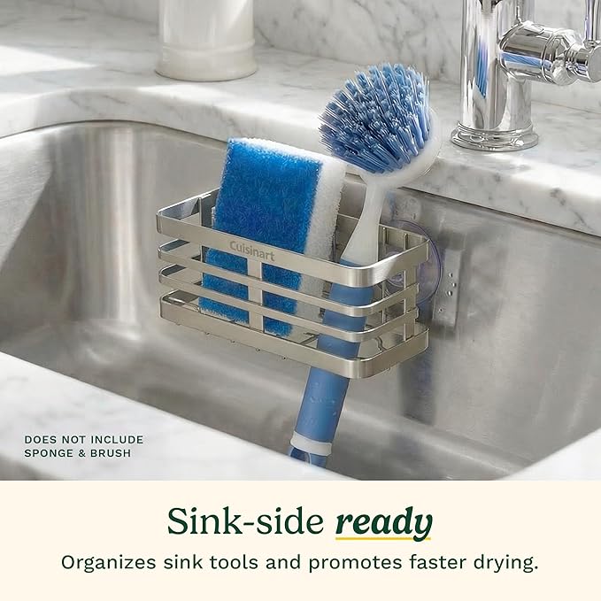 Cuisinart Sponge Holder for Kitchen Sink—Metal Sink Caddy