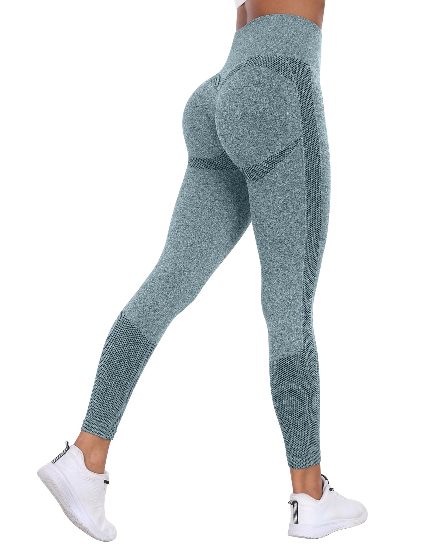 NORMOV Seamless Workout Butt Lifting Leggings - Booty Scrunch Gym Leggings for Women