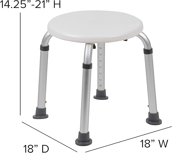 Flash Furniture Hercules Series Aluminum Bath and Shower Chair