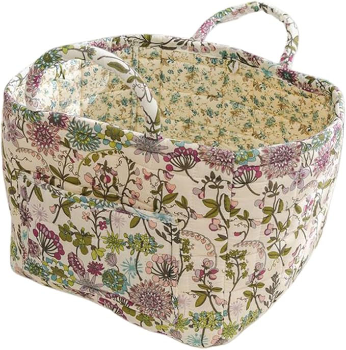 Quilted Fabric Storage Baskets