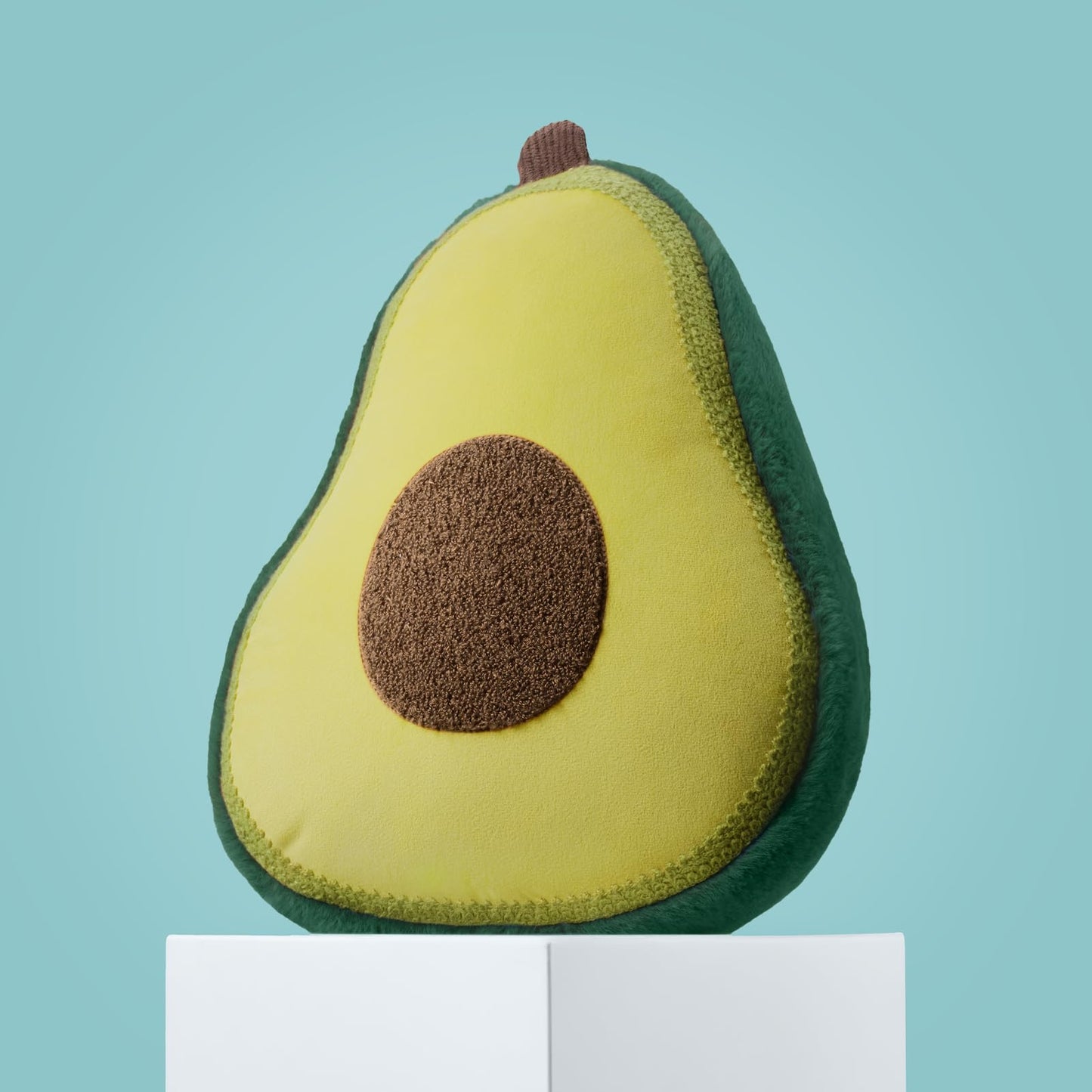 Phantoscope Papaya Shaped Throw Pillow, Fruit Themed Cushion for Couch, Bed and Chair, Pink, 10 x 15 inches