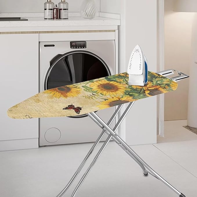Sunfloral Ironing Board Cover, Iron Board Cover Standard Size, Floral Ironing