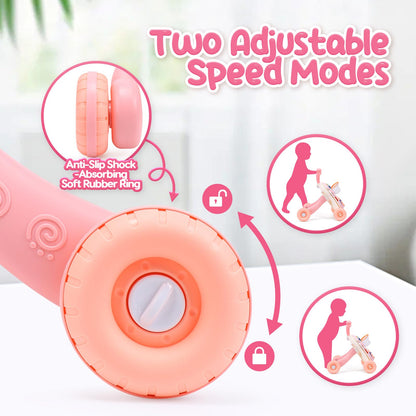 CUTE STONE Baby Walker for Girls, 2 in 1 Sit to Stand Learning Walker and Activity Center, Learning to Walk, Early Push Walking Toys for Toddler Infant…