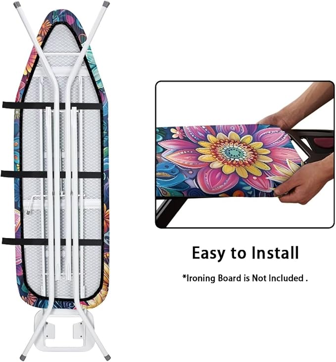 Iron Board Cover Standard Size, Floral Ironing Board Cover, Ironing Board Cover