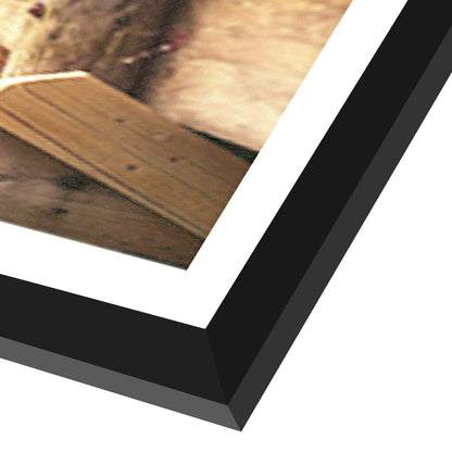 Americanflat 4x6 Collage Picture Frame with Shatter-Resistant Glass - Fits Five 4x6 Photos or Use as One 8x24 Picture Frame - Signature Collection - Collage Frames for Wall Display - Black