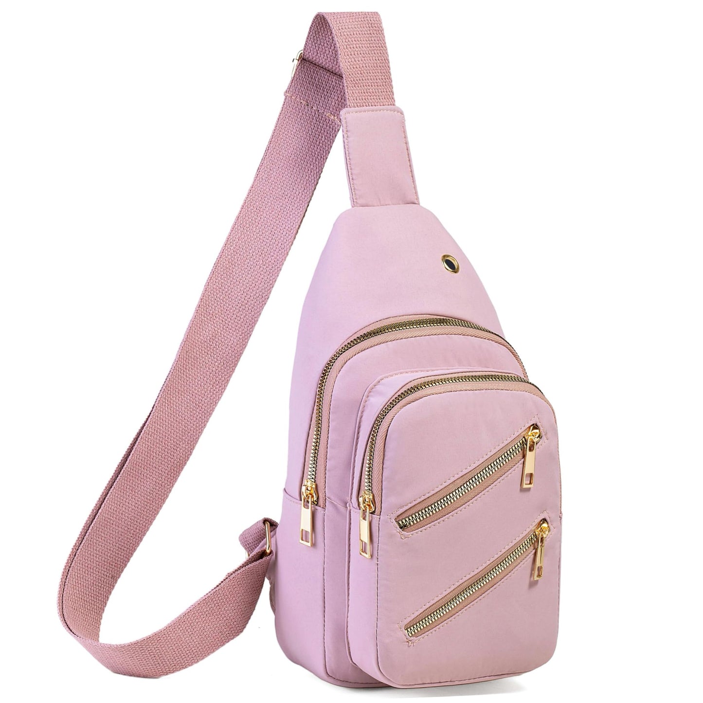 Small Sling Backpack Crossbody Sling Bag for Women, Chest Bag Daypack Fanny Pack Cross Body Bag for Outdoors Hiking Traveling - Black