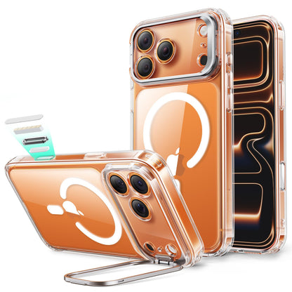 ESR for iPhone 17 Pro Max Case with Stand, Camera Control Cover Compatible with MagSafe, Military-Grade Drop Protection Magnetic Phone Case for iPhone 17 Pro Max, Scratch-Resistant Back Cover, Clear