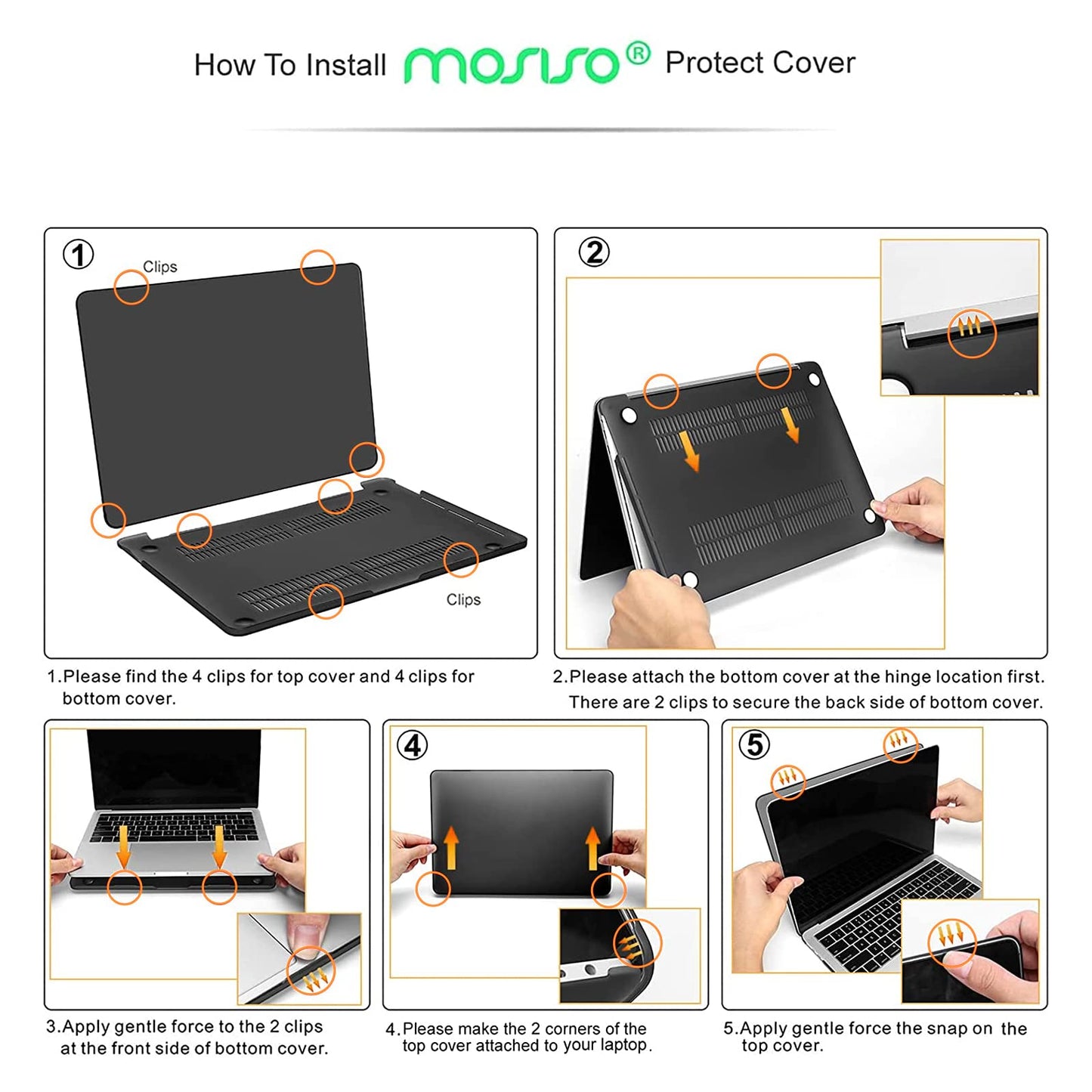 MOSISO Compatible with MacBook Pro 13 inch Case 2025 2024 2023 2022-2016 M2 M1 A2338 A2289 A2251 A2159 A1989 A1706 A1708 with/without Touch Bar, Plastic Hard Shell Case Cover, Black