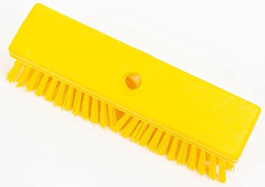 SPARTA Plastic Floor Scrub Brush, Brush Head Only, Deck Brush