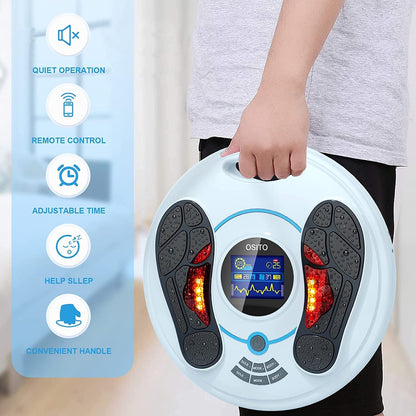 Foot Circulation Plus (FSA or HSA Eligible) - Medic Foot Massager Machine with TENS Unit, EMS (Electrical Muscles Stimulator) Feet Legs Health for Neuropathy, Diabetes, Relieve Pains and Cramps, RLS