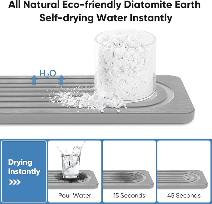 Stone Quick Dry Faucet Mat for Kitchen Sink Stone Faucet Mat for Kitchen Sink