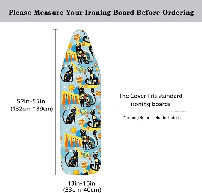 Black Cat Ironing Board Covers
