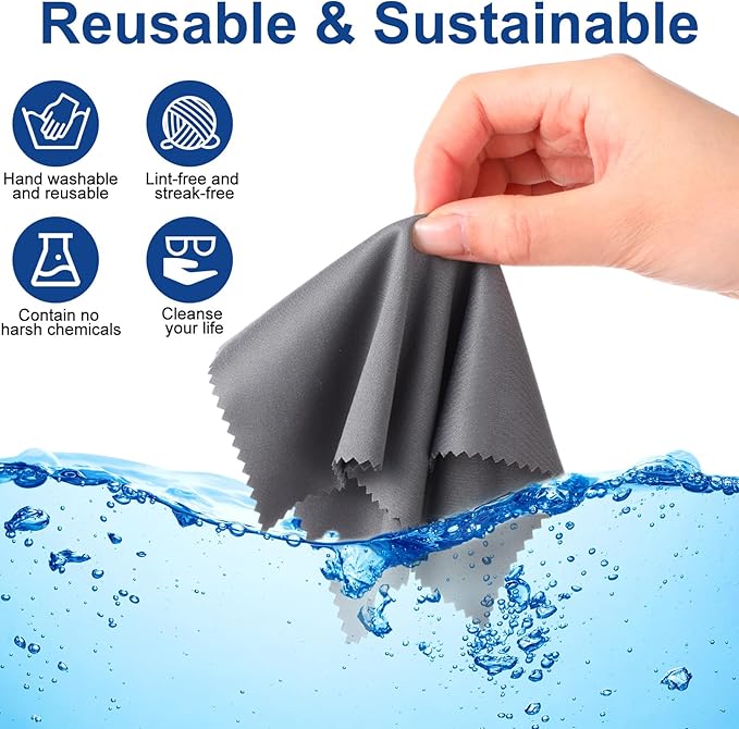 Frienda 50 Pcs Microfiber Cleaning Cloth