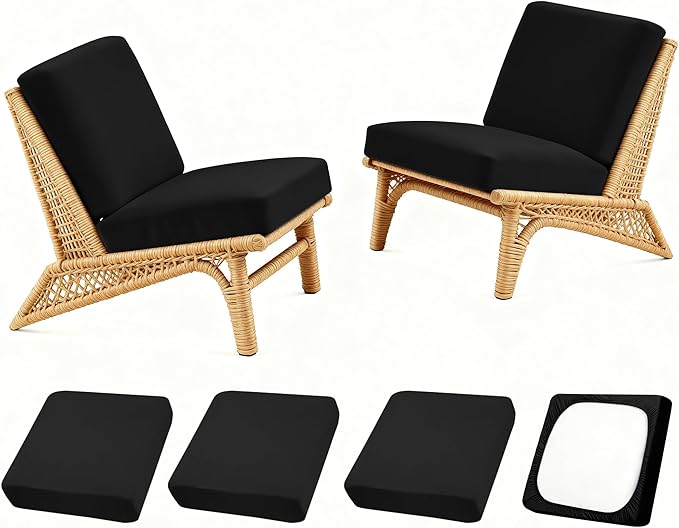Patio Stretch Cushion Covers, Chair Cushion Covers& Sofa Replacement Slipcovers