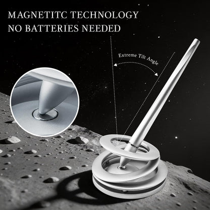 Ovatt Hoverpen Interstellar - Space Silver, Ballpoint Pen, Unique Conversational Starter, Premium Futuristic Design, Precision Flow Ink, Schmidt Ballpoint Cartridges (Silver)