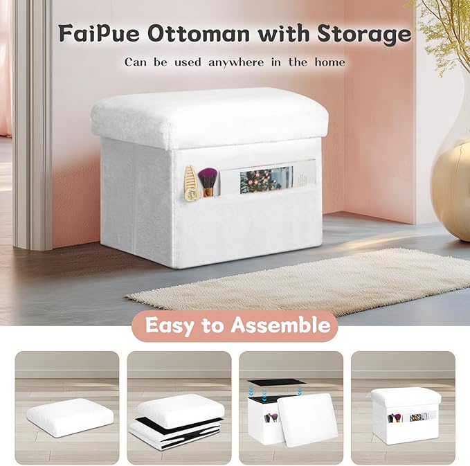 Storage Ottoman Cube, Small Ottoman