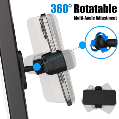 Magnetic Phone Holder for Gym Golf Cart Powerful Magnetic Base Works on Any Metal Surface Ideal for Workout Recording 360° Rotatable Gym Magnet Phone Mount Cradles Compatible with 4-7" Phones