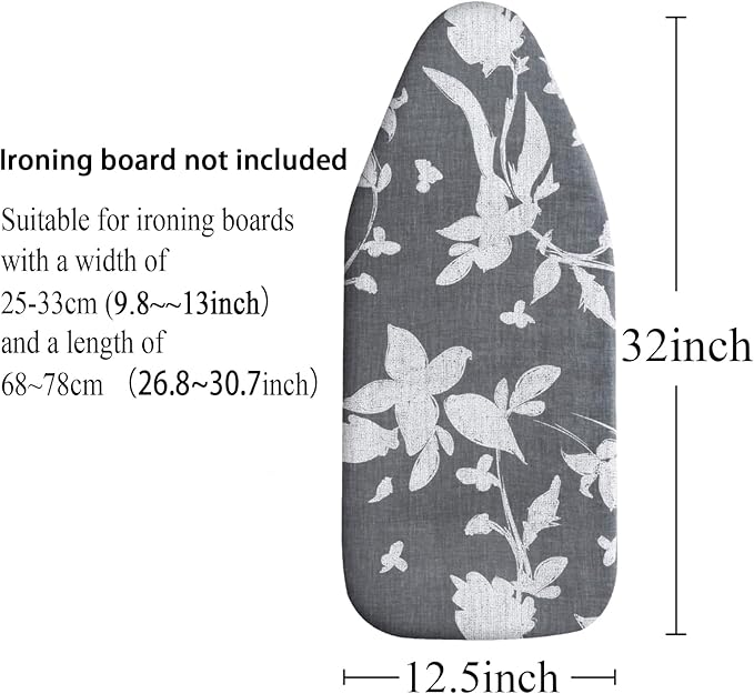 Small Ironing Board Cover Scorch Resistant, Cotton Table top Ironing Board Cover