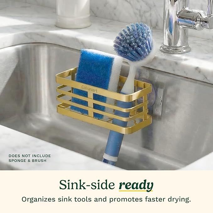 Cuisinart Sponge Holder for Kitchen Sink—Metal Sink Caddy
