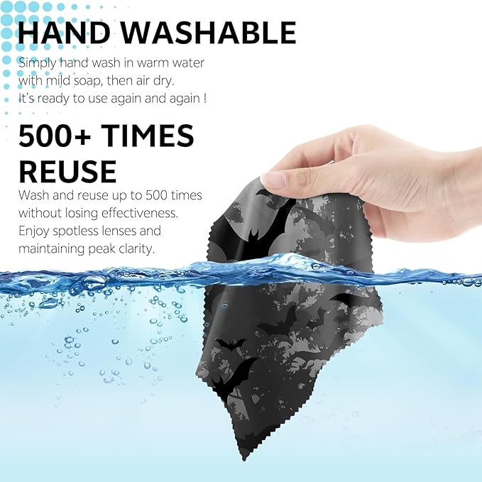6 PCS Glasses Cleaning Cloth Eyeglass Lens Cleaning Cloth Eyeglasses Wipes