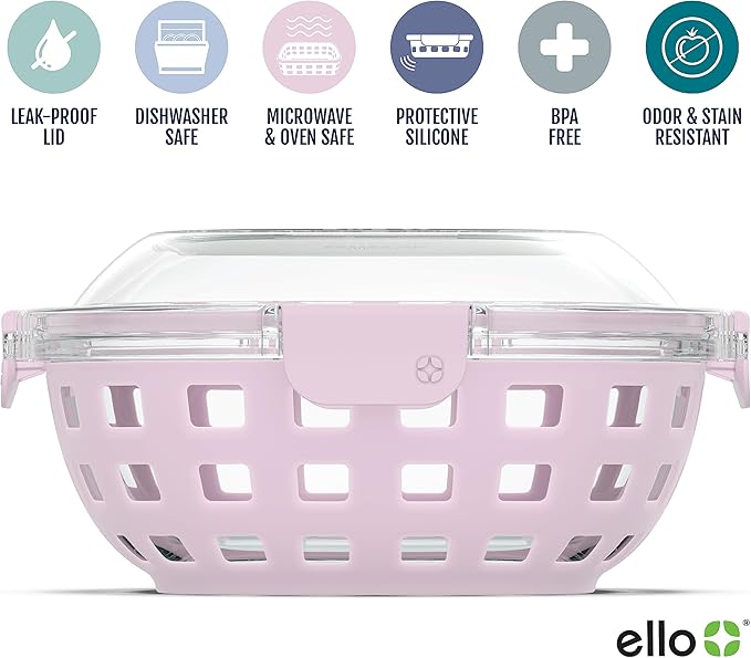 Ello Duraglass Meal Prep Container- Glass Food Storage Container